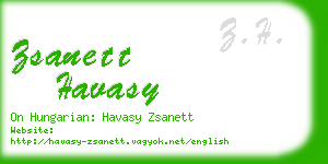 zsanett havasy business card